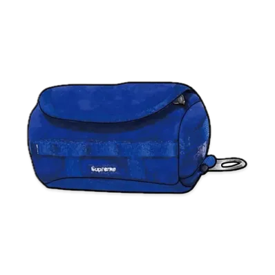 Supreme x The North Face Suede Base Camp Duffle Keychain "Blue"