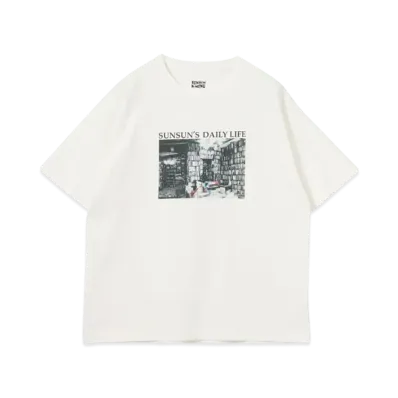 B:MING by BEAMS x PUPPET SUNSUN / Fade Photo Print T-Shirt Book "OffWhite"