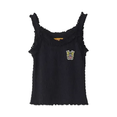 HYSTERIC GLAMOUR Levitated Girl Patch Camisole "Black"