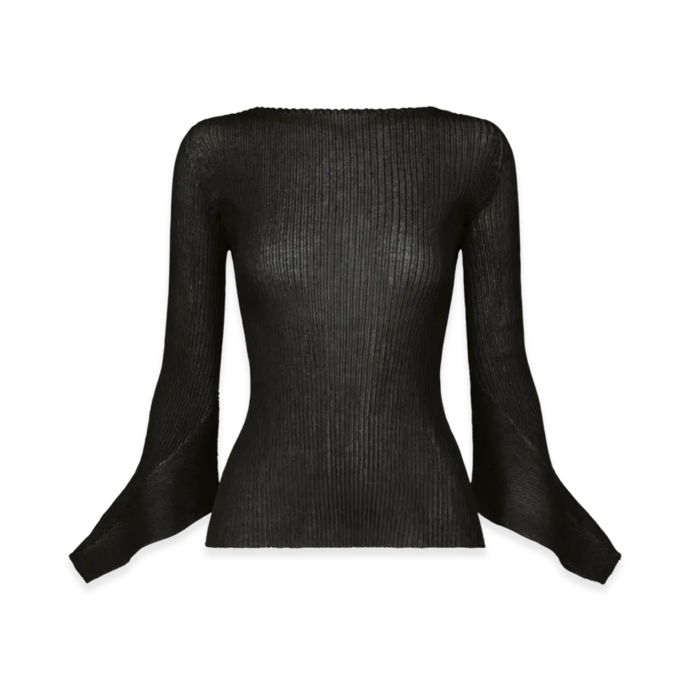 ISSEY MIYAKE Spikelet Knit "Black"