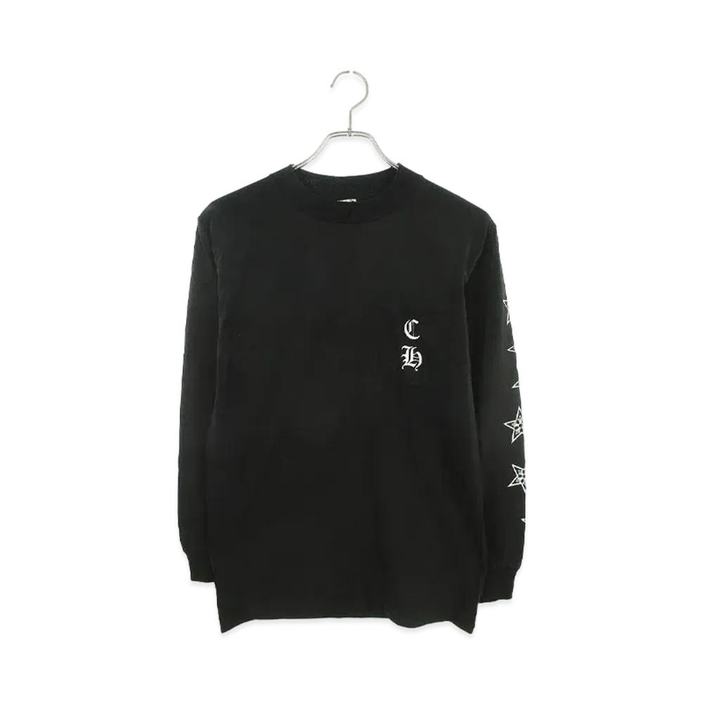 Chrome Hearts Logo Print Pocket L/S Cut Sew "Black"