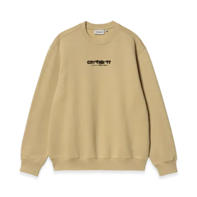 Carhartt WIP Ink Bleed Sweatshirt "Sable/Tobacco Stone Washed"