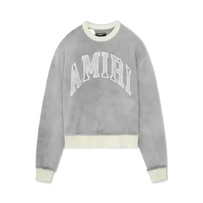 AMIRI Vintage Cashmere Crew "Grey"