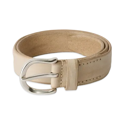 OUR LEGACY 3.5cm Belt "Chalky White Leather"