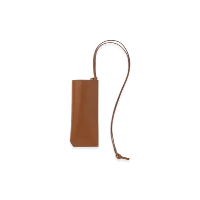 AURALEE Leather Sunglasses Case "Brown"