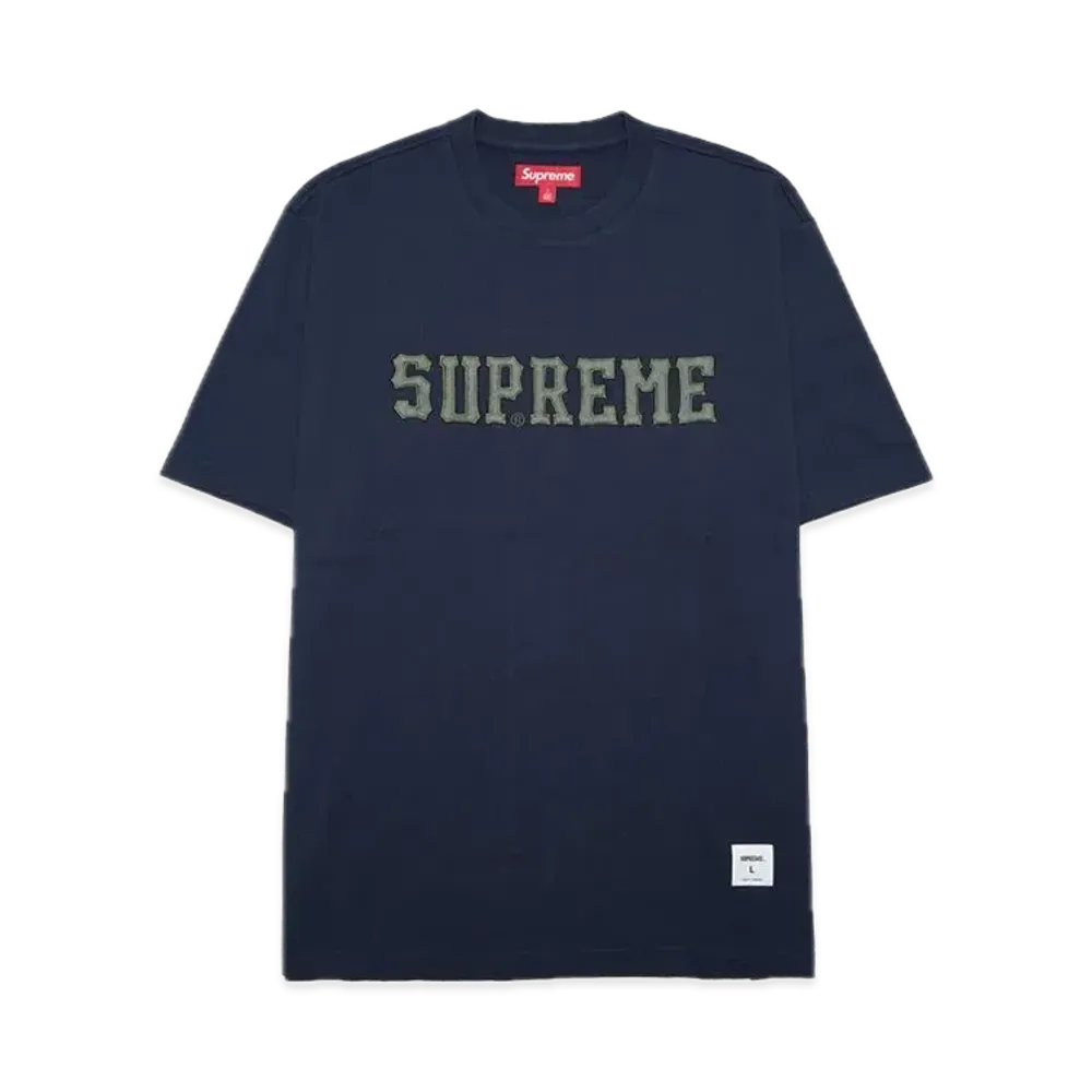 Supreme Twill Applique S/S Top "Navy"