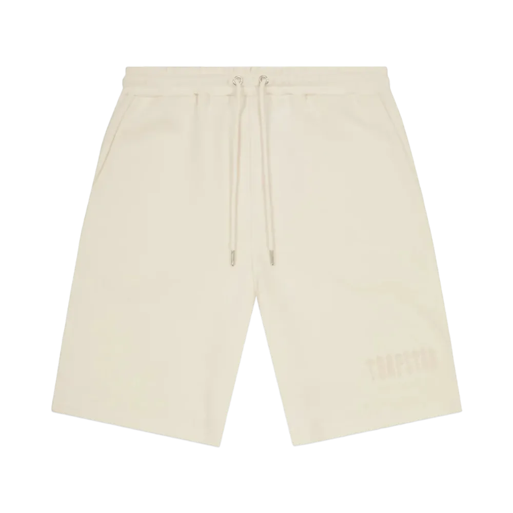 TRAPSTAR Decoded Chenille Shorts "Off White"