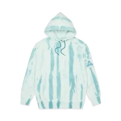 PALACE ZEBRA TIE DYE HOOD "Teal"