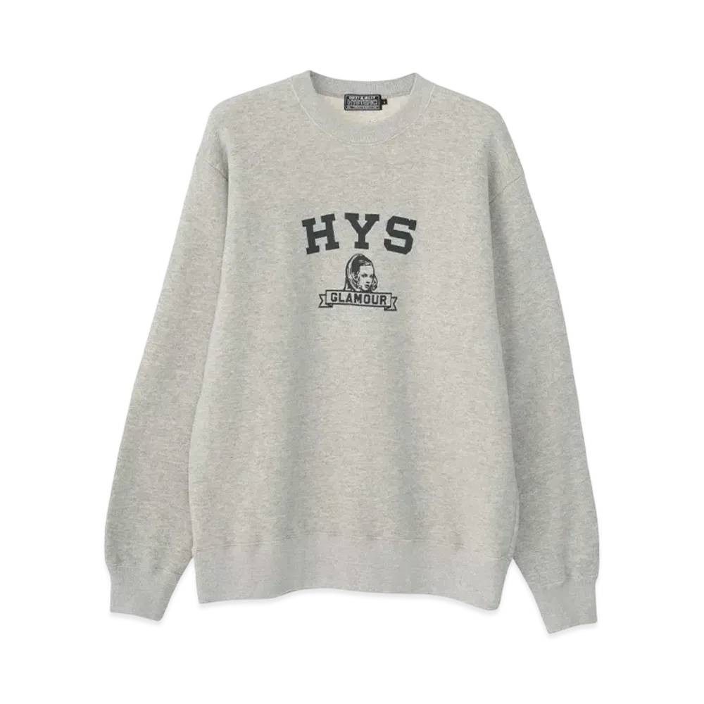 HYSTERIC GLAMOUR The Hys League Sweatshirt "Top Gray"