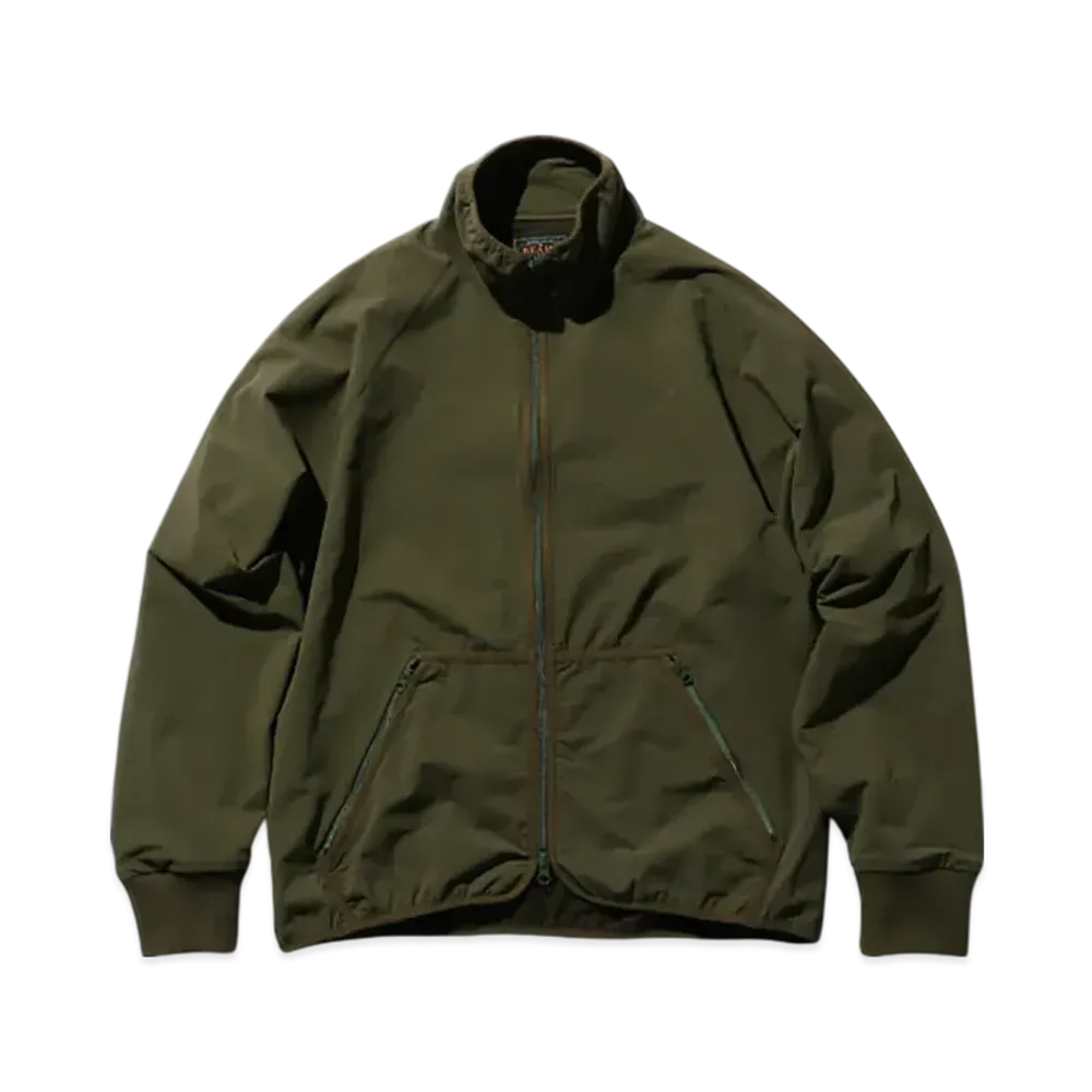 BEAMS MIL Liner Jersey Back Fleece "Olive"
