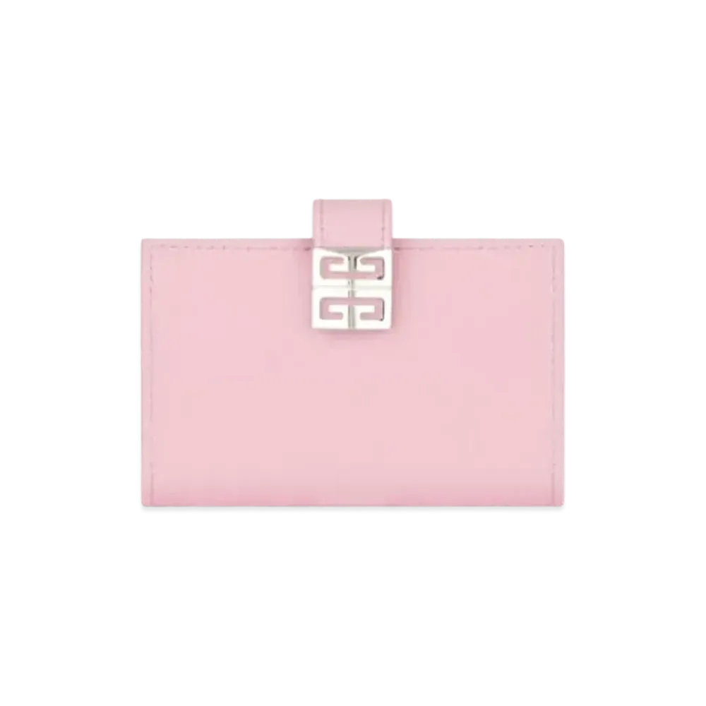 GIVENCHY 4G Cardholder in Box Leather "Baby Pink"