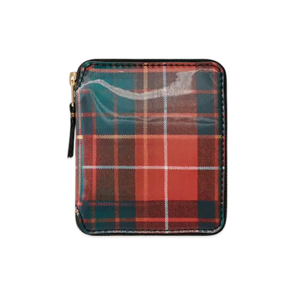 COMME des GARCONS Wallet Lenticular Tartan B "Red/Green"