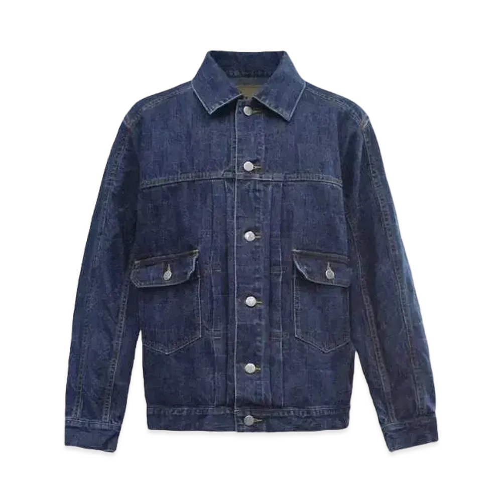 ANREALAGE AZ Omni Directional Sleeve Denim Jacket "Light Indigo"
