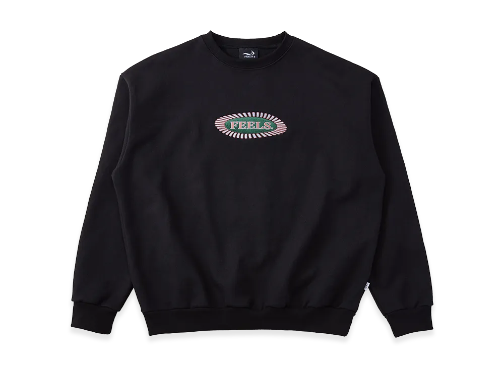 FEELS. Crewneck Sweatshirt "Black"