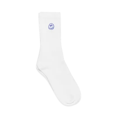 Civilist Mono Smiler Socks "White"