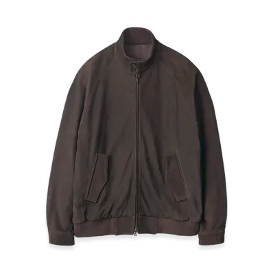 ssstein Cow Nubuck Swing Top Jacket "Dark Brown"