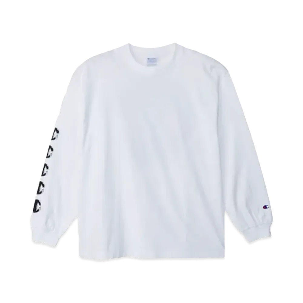 Champion x Sneakerwolf Long Sleeve T-Shirt "White"
