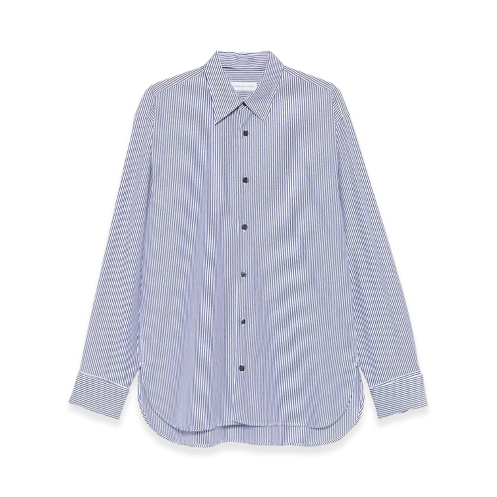 DRIES VAN NOTEN Croomd Shirt "Navy Blue"