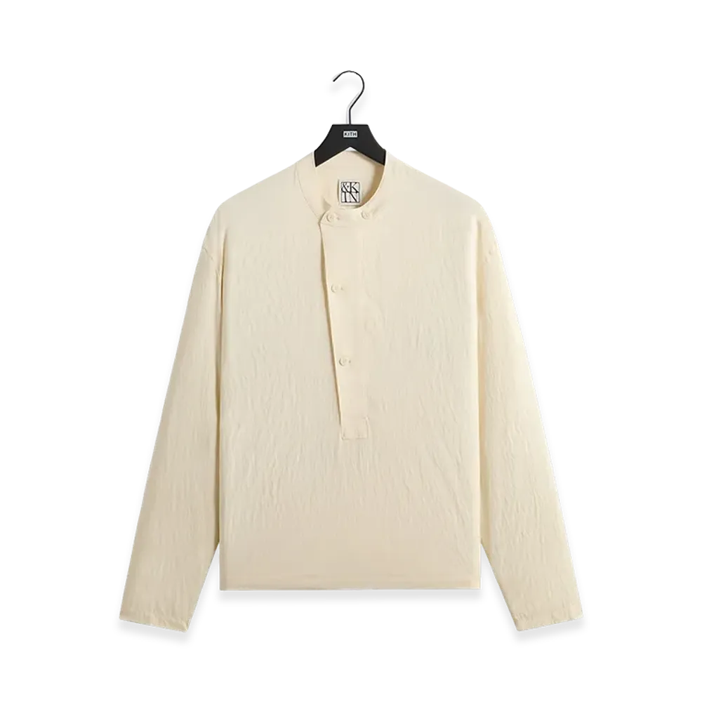 Kith &Kin Wrinkle Cupro Leven Shirt "Sandrift"
