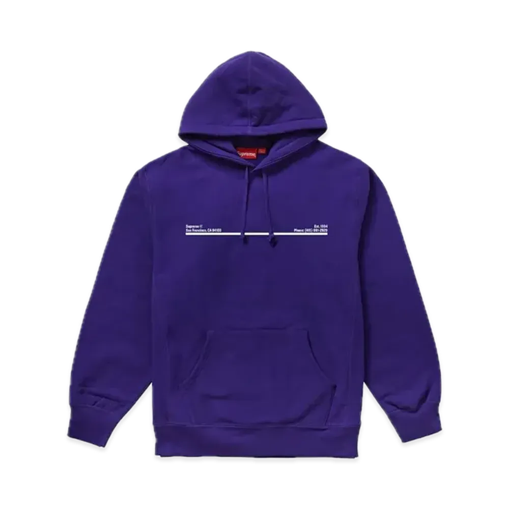 Supreme Shop Hooded Sweatshirt San Francisco "Purple"