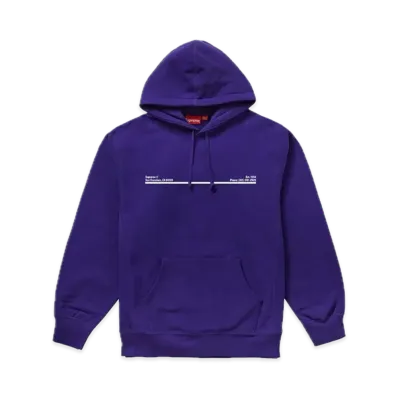 Supreme Shop Hooded Sweatshirt San Francisco "Purple"