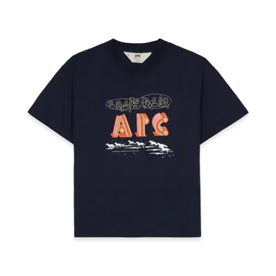 A.P.C. x Brain Dead In A Daze T-shirt "Navy"