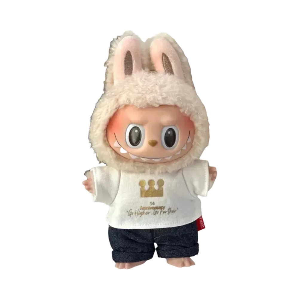 POP MART LABUBU Plush Pendant 14th Anniversary Go Higher Go Further Gift Box