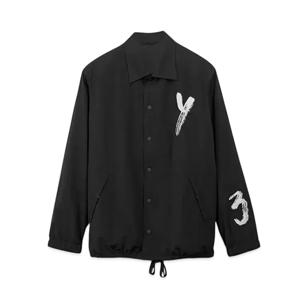 Y-3 Weissly Oversized Brushed Logo Coach Jacket "Black"
