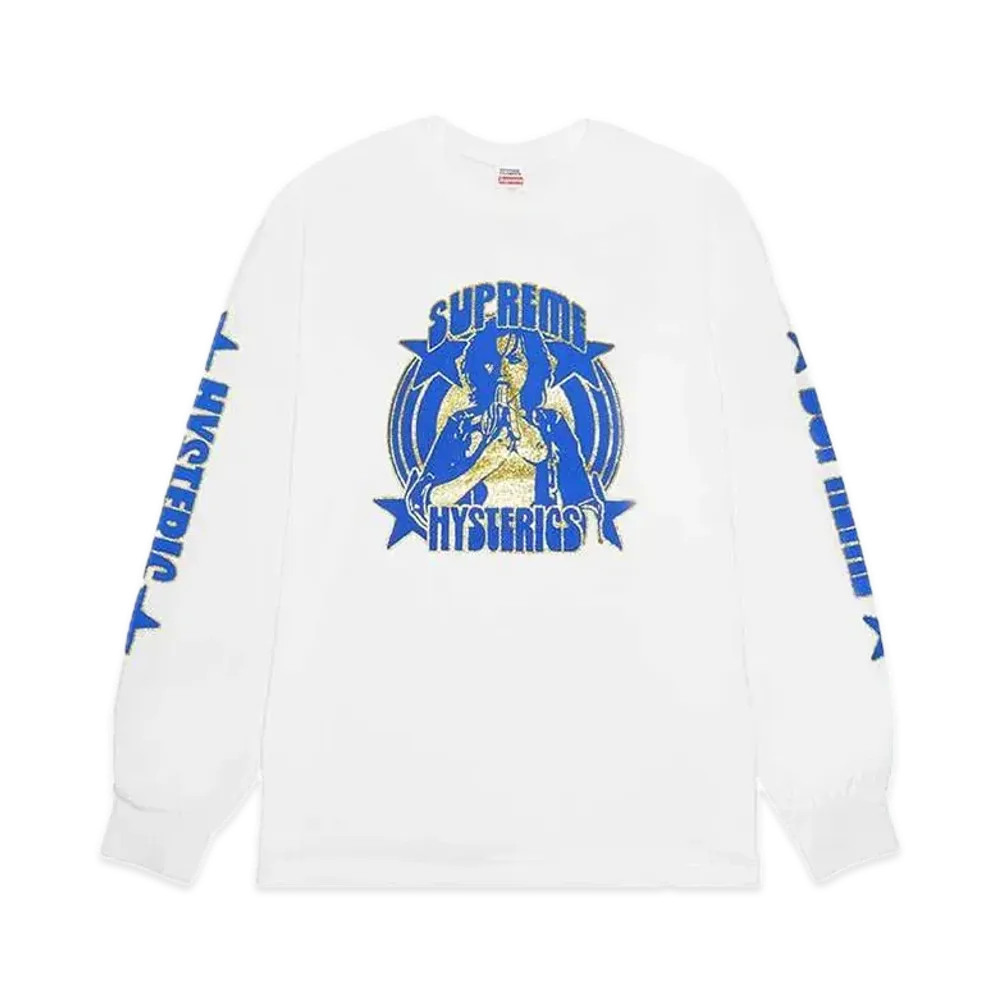 Supreme x HYSTERIC GLAMOUR L/S Tee "White"