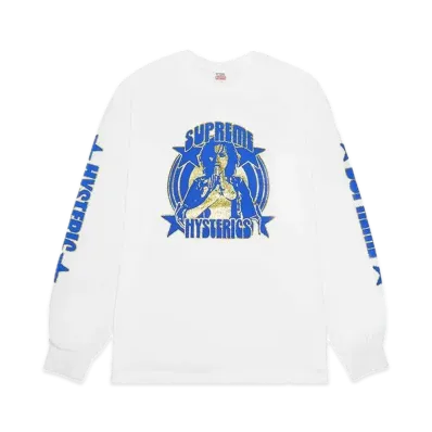 Supreme x HYSTERIC GLAMOUR L/S Tee "White"