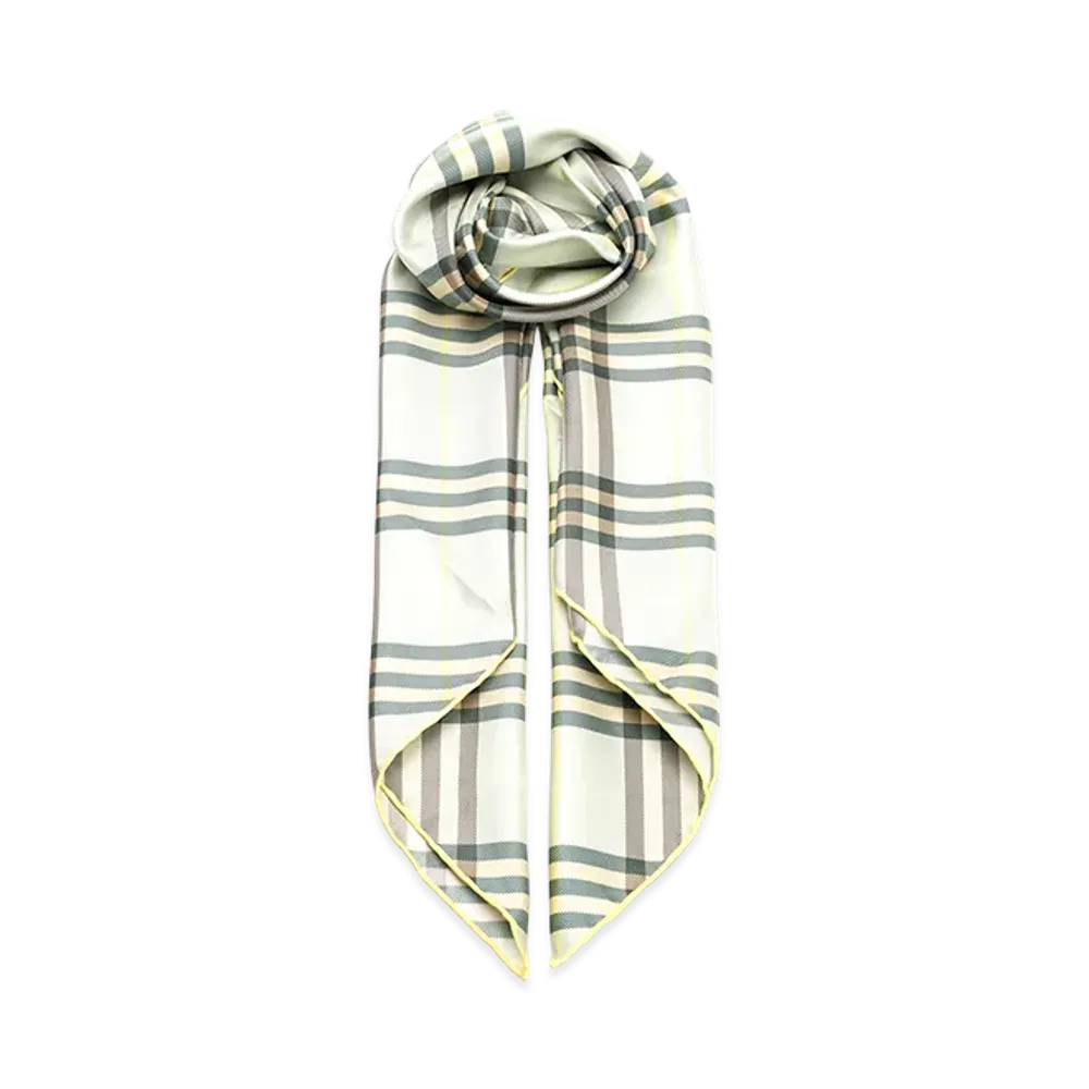 Burberry Women's Silk Twill Scarf "Light Green"