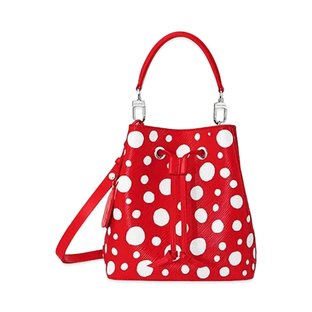 Louis Vuitton x Yayoi Kusama Neo Noe BB Monogram Empreinte Leather Infinity Dots Japan Exclusive "Rouge/Blanc"