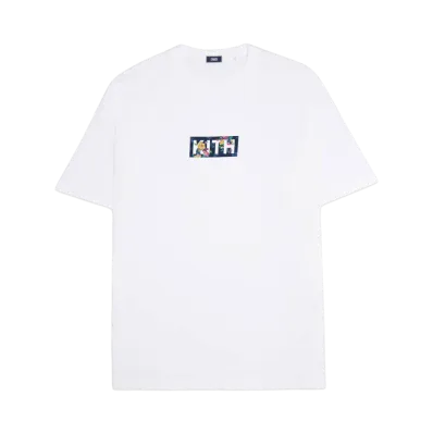 Kith Begonia Floral Classic Logo Tee "White"
