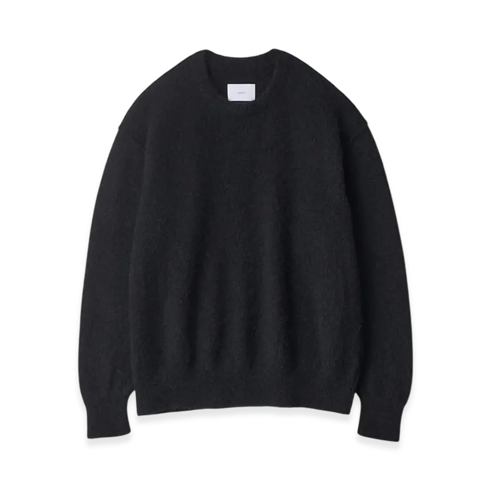 ssstein Wool/Alpaca Knit Crew Neck LS "Black"