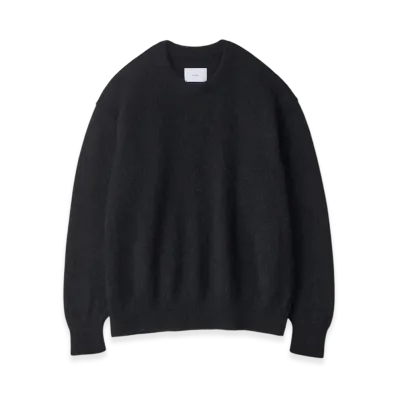 ssstein Wool/Alpaca Knit Crew Neck LS "Black"
