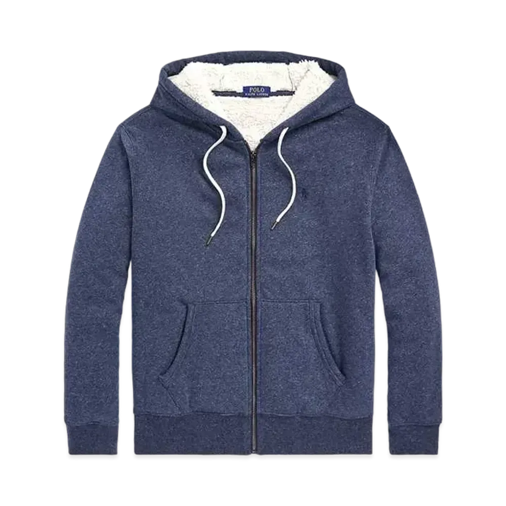 Polo Ralph Lauren Pile Fleece Full-Zip Hoodie "Navy"
