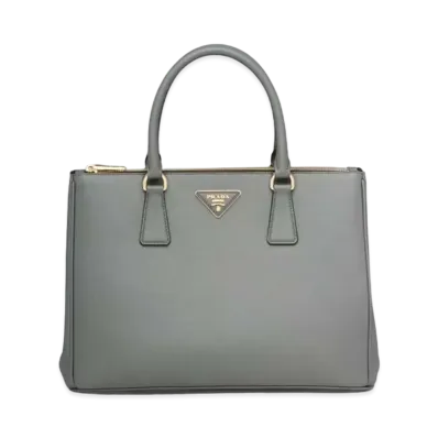 PRADA Galleria Saffiano Leather Large Bag "Gray"