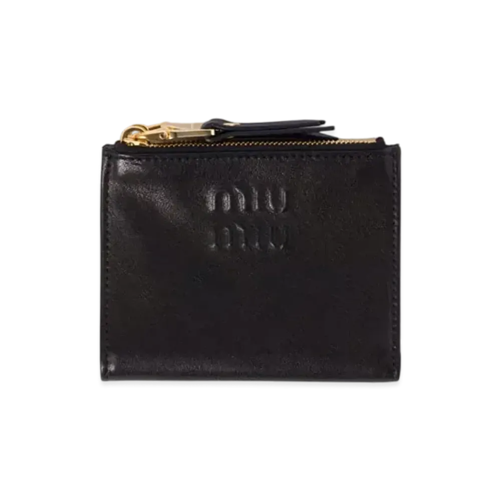 MIUMIU Small Nappa Leather Wallet "Black"