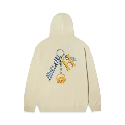 HUF Winter 24 Keys To The City Hoodie "Stone"