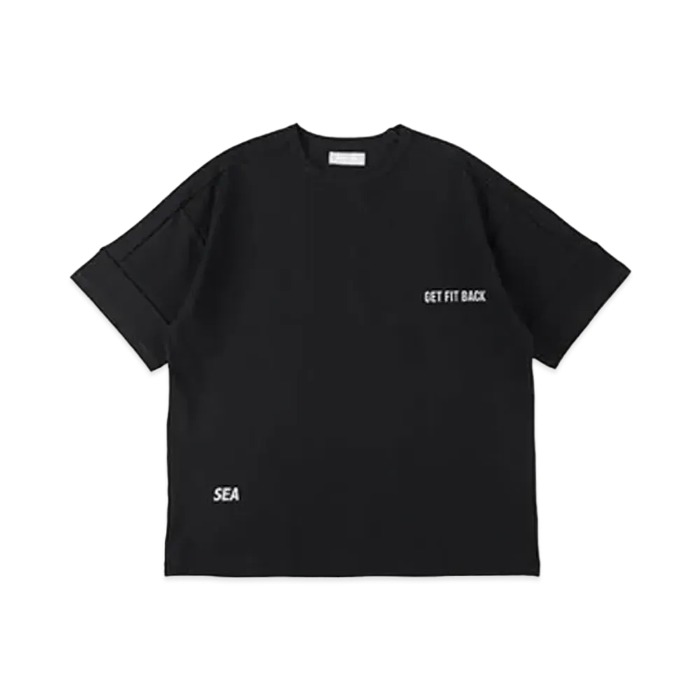 WIND AND SEA WDS (GET FIT BACK) Switch Line Over H/S top "Black"