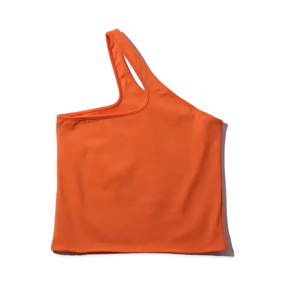 atmos pink One Shoulder Tank "Orange"
