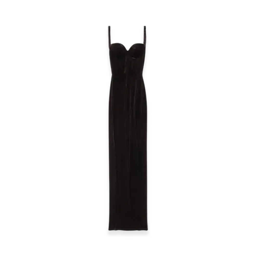 BALENCIAGA Women's Fitted Gown "Black"