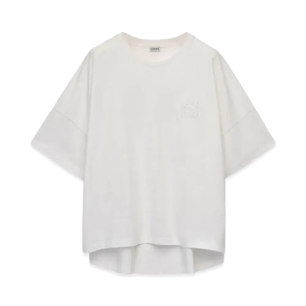 LOEWE Women's Boxy Fit T-Shirt In Cotton "White"