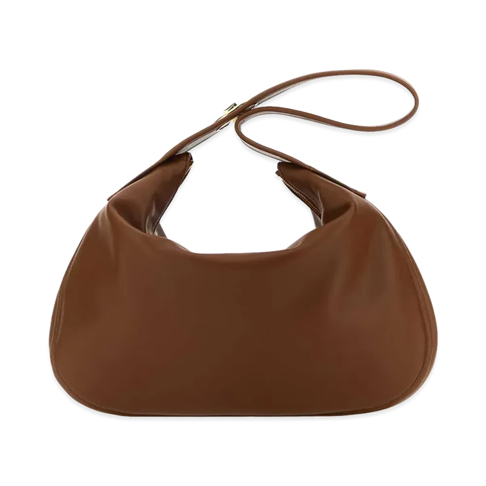Valentino Women's Leather Large Go-Hobo Shoulder Bag "Brown"