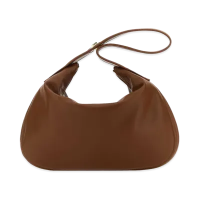Valentino Women's Leather Large Go-Hobo Shoulder Bag "Brown"