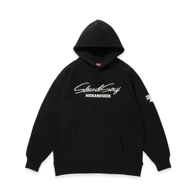 Hide and Seek Slow&Sexy Hooded Sweat Shirt "Black/White"