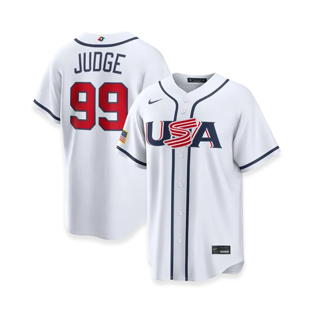 Nike 2026WBC World Baseball Classic Aaron Judge USA Baseball Home Stadium Jersey "White"