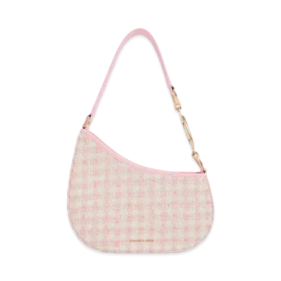 CHARLES & KEITH Asymmetric Shoulder Bag "Pink"