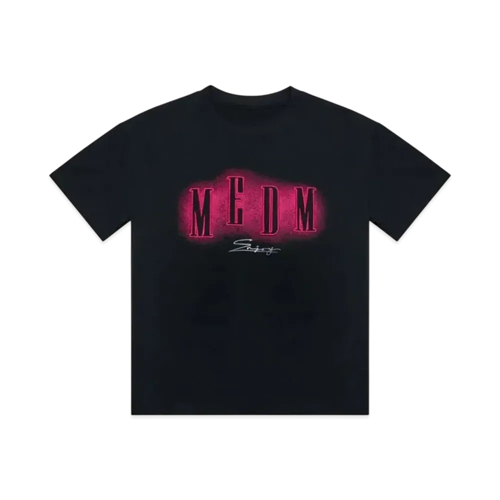 MR. ENJOY DA MONEY Neon Light Embroidery Short Sleeves "Black"