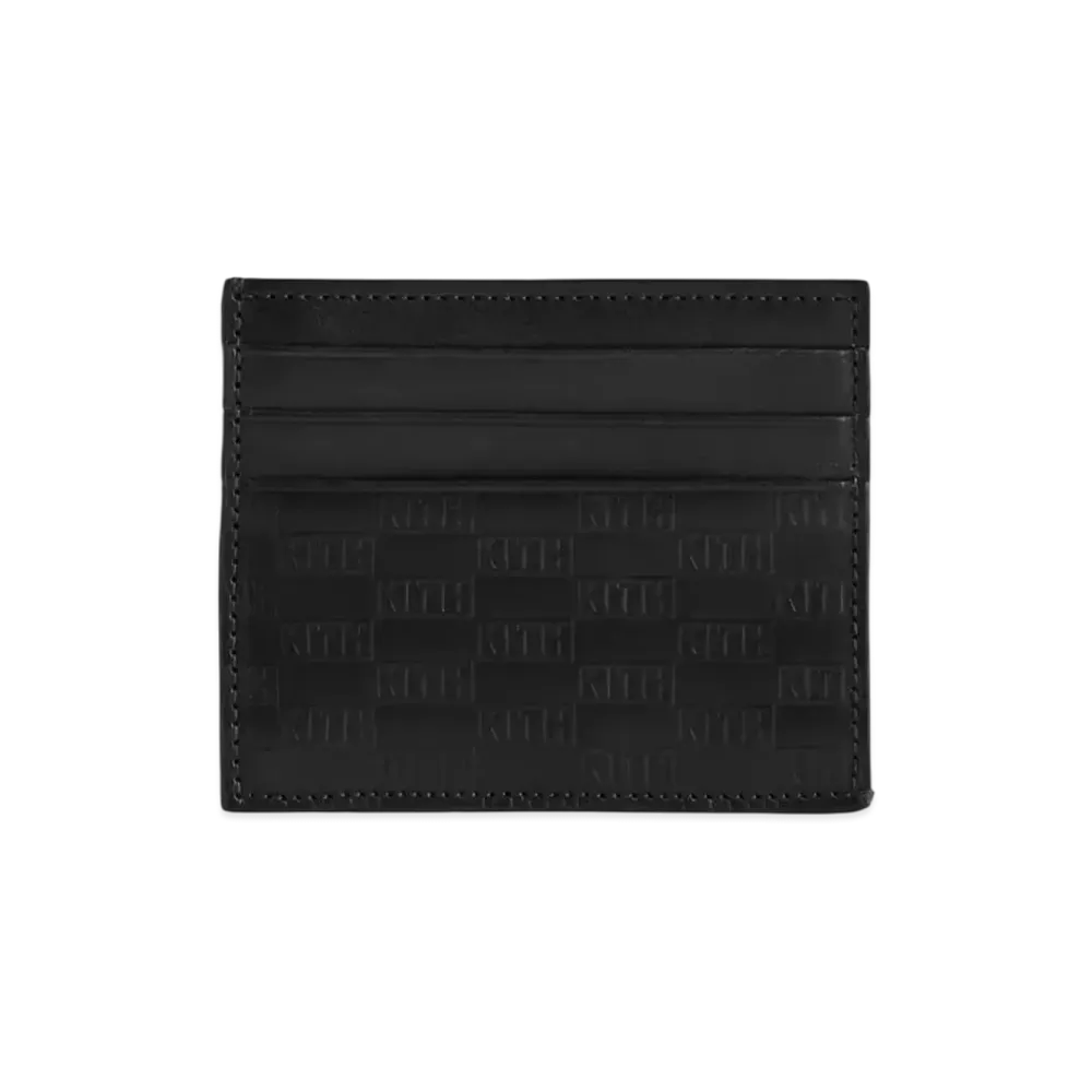Kith Kithmas Monogram Card Holder "Black"